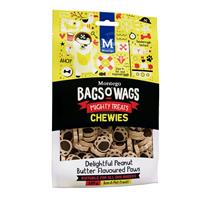 Bags O Wags Chewies Delightful Peanut Butter Flavoured Paws 120G ...