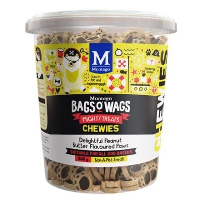 Bags O Wags Chewies Peanut Butter Paws 500G | petzone by West Pack ...